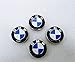 Price comparison product image 4x BMW 68mm ALLOY WHEEL CENTRE CAPS GENUINE QUALITY BLUE ORIGINAL COLOUR FIT