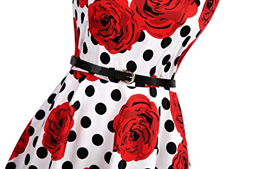 Retro 50s Rockabilly Kleid Festliches Kleid Partykleider Cocktailkleider - 4
