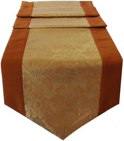 Table Runner Thai Silk &amp; Cotton - Gold Colour