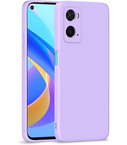 GOKEN Cover Per Oppo A76/A36/Realme 9i - Custodia 360° Con Pellicola Integrata, Paraurti In TPU E Retro Rigido, Viola