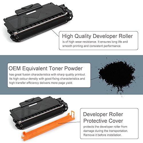 2 Pack Amstech 2,600 Seiten kompatibel toner TN2320 TN-2320 TN2320 TN2310 Schwarz Tonerkartusche replacement fuer Brother HL-L2340DW HL-L2300D MFC-L2700DW HL-L2360DN HL-L2365DW DCP-L2500D DCP-L2520DW DCP-L2540DN MFC-L2720DW MFC-L2740DW - 6
