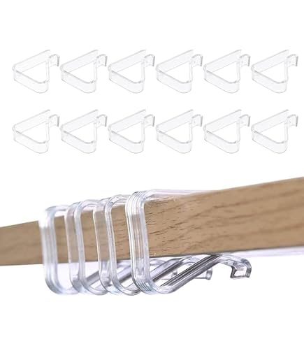 8 Pinces à Nappe Transparents BEIIEB - Fixation Antidérapante Pour Tables De 3,5 à 5 Cm D'épaisseur