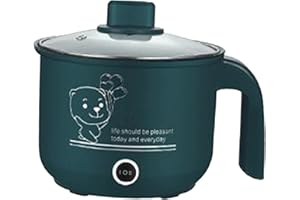 F Fityle Mini Hot Pot Ramen Cooker Padella elettrica portatile multiuso antiaderente per dormitorio dell'home office, VERDE