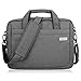 Zikee 15-16 Zoll wasserfeste und 360° stoßfeste Messenger-Bag als Schutz für Ihren Laptop/Notebook mit Handgriff und Schultergurt für Schule, Studium, Reisen und im Büro und für geschäftliche Nutzung (Grau)