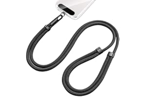 newplenty Chaîne de téléphone portable universelle, réglable, en double corde en nylon, robuste, confortable, avec boucle en métal, durable