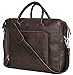 Leaderachi - 100% Pure Genuine Real Vintage Leather Handmade Men Crossover Shoulder Laptop Messenger Briefcase Bag ["BREMEN" (DARK BROWN)] RS.4499.00