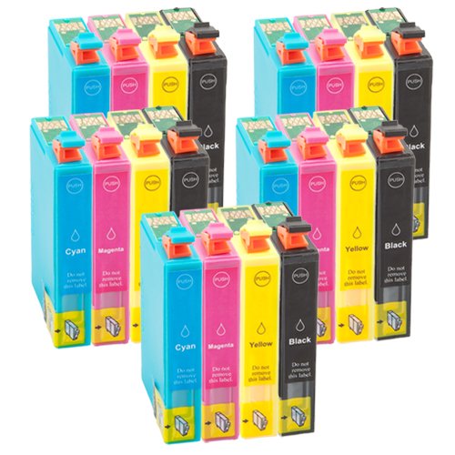 20 PlatinumSerie Druckerpatrone XL TE0711, TE0712, TE0713, TE0714 mit Chip und Füllstandsanzeige für Epson Stylus SX 400 WiFi,Epson Stylus SX 110,Epson Stylus SX 210,Epson Stylus SX 410,Epson Stylus S 21,Epson Stylus SX 215,Epson Stylus SX 218,Epson Stylus Office BX 600 FW,Epson Stylus SX 600 FW,Epson Stylus SX 510 W,Epson Stylus Office BX 610 FW,Epson Stylus SX 610 FW,Epson Stylus Office BX 510 W,Epson Stylus SX 515 W und alle Drucker, die laut Betriebsanleitung Epson T0711-T0714 verwenden. - 2