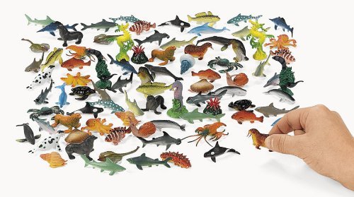 Under The Sea! Plastic Sea Life Creatures (90 pc)
