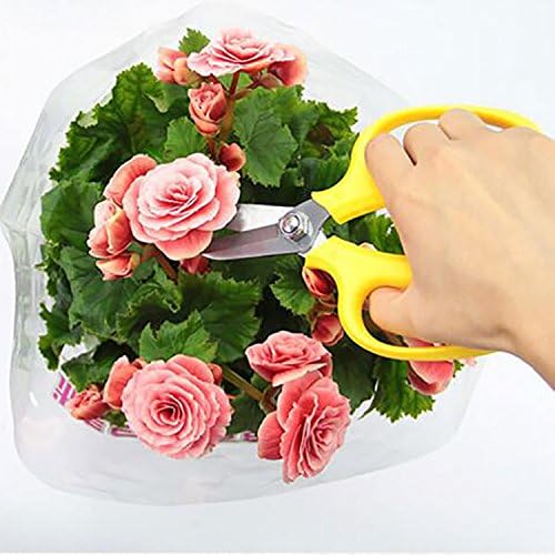 Worth New Multicolor Precision-ground Pruning Shears & Scissors,Gardening Flower Twig Clippers,Fruit Branch Bonsai Pruning Tool, Household Pointed Snips (Yellow)