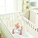 BreathableBaby 4 Sided Cot Mesh Liner in Mist (Ecru)