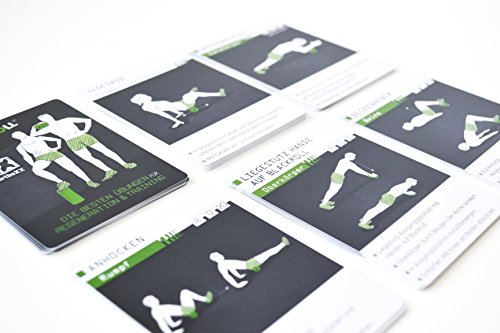 sportboXX Blackroll Trainingsplaner – Trainingskarten mit Übungen für Faszientraining, Regeneration und Stabilisation mit der Massagerolle - 4