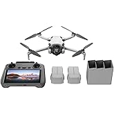 DJI Mini 4 Pro Fly More Combo Plus (DJI RC 2) (Screen Control) - Mini Drone with 4K HDR Camera, 20 km (FCC) Maximum Video Acting
