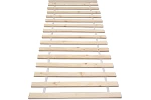 RILOOP Rolllattenrost Lattenrost Rollrost Holzlatten Bettrost Latten versch. Modelle (140 x 200 cm,11 Latten (Basic A))