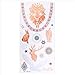 6 Sheets Jewelry Tattoo Sticker Temporary Waterproof Decal Paper Peacock Feather Sexy Products