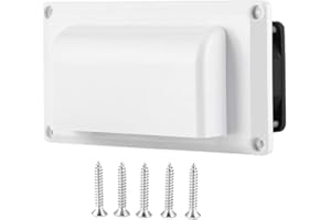 Joyzan Ventilador de Ventilación Lateral, Extractor Aire para Caravana Rejilla Interior Juego Escape Autocaravana Remolque Accesorios Tornillos Montaje Trabajo Barco Yate Marino Modificación 12 V 25w
