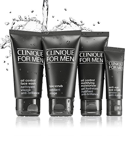 Clinique for Men Essentials Voyager Kit - Normal to Oily Skin 4 Piece Gift Set