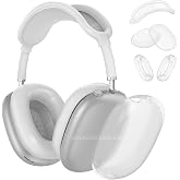 AirPods Max İle Uyumlu Şeffaf Tam Koruma Kılıfı Seti 5 Par&ccedil;a Darbelerden &Ccedil;izilmelerden Koruma Seti