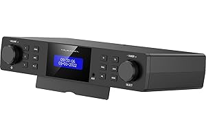‎VR-RADIO VR-Radio Unterbauradio: Unterbau-Küchenradio DAB+/UKW, RDS, Wecker, Timer, LCD-Display, AUX (DAB Unterbauradio, Radio Unterbau, Badezimmer)
