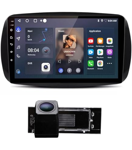 Android 13 Autoradio Für Smart Fortwo/Forfour 453 - 9 Zoll Mit CarPlay & Rückfahrkamera