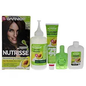 Garnier Nutrisse Nourishing Hair Color Creme, 434 Deep Chestnut Brown (Chocolate Chestnut) (Packaging May Vary)