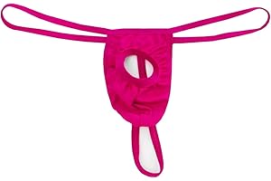 VemeFufu String Slip Hombre Sexy Hot Erótica Apertura Delantera Briefs Hombres Mankini Calzoncillos Triángulo Bragas Abiertas en la parte delantera Gasa Agujero Underpant Ropa interior