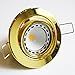 Produktbild COB LED Einbaustrahler Einbauleuchten Einbauspots Deckeneinbauleuchten 1er Set Messing inkl.COB LED 4W Leuchtmittel GU10/230V Wahlweise in Warmweiß oder Kaltweiß (Lichtfarbe warmweiß)