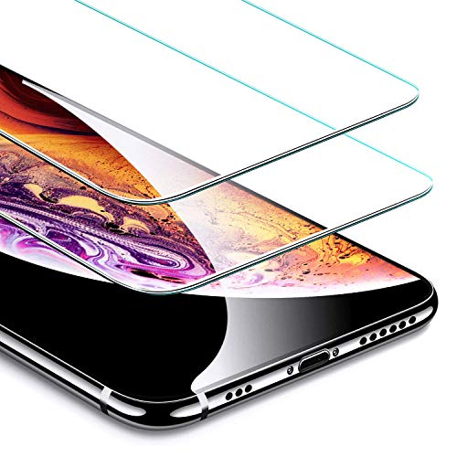 ESR Protector Pantalla iPhone XS X  2 Piezas   Kit de Instalaci  n   Garant  a de por Vida  Cristal Templado 9H Dureza  3D Touch Compatible   Anti-Huella para Apple iPhone X iPhone XS DE 5 8 