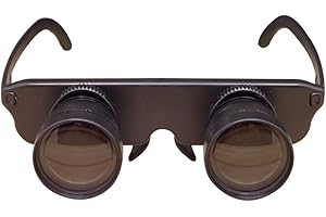 Austinstore Lunettes jumelles professionnelles mains libres pour la pêche, l'observation des oiseaux, le sport, les concerts, le théâtre - Noir