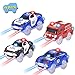 Price comparison product image codomoxo®Illuminated Cars for Magic Tracks, Pack of 4 Light Up Cars with 5 Flashing Lights LED Magic Toys, Track Toy Gift Help Children to Grow(4 pack)