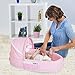 LulyBoo Baby Lounge to Go, FOLDABLE Baby Bassinet / Travel Bed / Cot (Pink Dots)