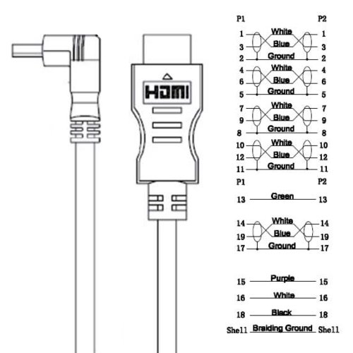 Ligawo High Speed HDMI Kabel mit Ethernet (1x gewinkelt, 1 m) - 3