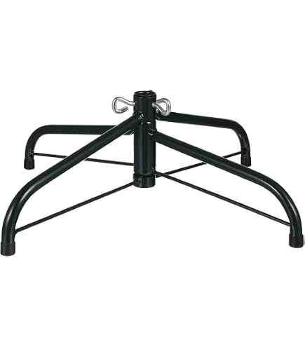 Support Sapin De Noël Pliable Métal Vert - Diamètre 60 Cm - Base Robuste Pour Arbre Artificiel Jusqu'à 2,4 M - Facile à Ranger