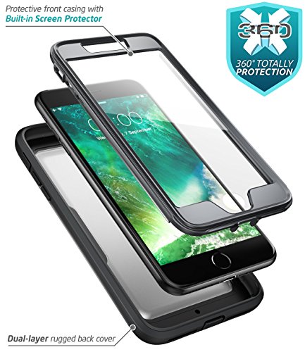 i-Blason IPH8P-MAGMA-BK - Carcasa para iPhone 8 Plus i-Blason Protecci
n para trabajo pesado Transparente Atr s Magma Series Reducci n de
cortos electrico Protection de cuerpo completo con protector de
pantalla incorporado para Apple iPhone 8 Plus 2017 Negro