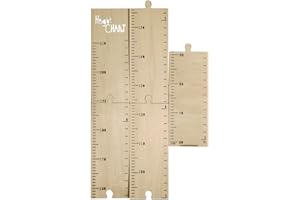 TOYANDONA Height Ruler Wooden Print Height Chart Height Measurement Ruler Height Measuring Rulers for Kids Bedroom Wall Decoration