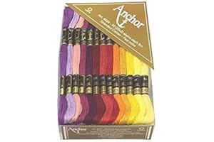 OSNICA Hilo de algodón para bordar, hilo dental, colores del arcoíris, kit de hilo de punto de cruz, pulsera, manualidades, 50 bolas, 2 piezas cada tono, 25 colores (25 x 2), 8 metros cada uno (1111)