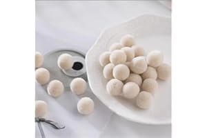 GreatRise 2 cm Colourful Pompoms Mini for Crafts Small Pompoms Balls for Easter Christmas Fluffy Pom Poms for DIY Creative Garlands Craft Decorations Beige Pack of 30