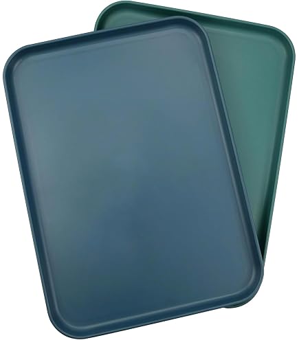 Plateaux De Service Rectangulaires - Lot De 3 - 29,5x21cm - Polypropylène - Multicolor
