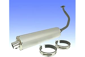 Auspuff ALUMINIUM 125cc, 150 ccm GY6 4 takt BAOTIAN BT125T-12C1