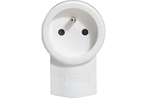 Legrand, Podwójna wtyczka funkcyjna do podłączenia 2 urządzeń do jednego gniazdka, 2P plusT 16 A 250 V, tworzywo termoplastyczne, IP20, 050461