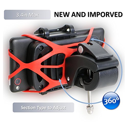 SONDERANGEBOT â‚¬8 1 TAG!! Handyhalterung Fahrrad Smartphone Handyhalter, Fahrrad Handy GPS Halter-Schwarz, Verstellbar fÃ¼r iPhone 7/ 7 Plus 6S/ 6S Plus 6/ 6Plus 5S Samsung Galaxy S5/ S4/ S3 usw. Schwarz