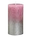 Produktbild bolsius Fading Landhausstil metallisch Kerze Säule 130/68 mm – pink Alt – Champagne – einzigen Kerze