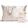 Kitsch Satin Pillowcase for Hair & Skin - Softer Than Silk Pillowcase for Hair and Skin | Cooling Satin Pillowcases with Zipper | Satin Pillow Case Cover | Standard Queen (Leopard, 1 Pack)