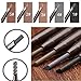Trillycoler Waterproof Automatic Rotated Makeup Eyebrow Pen Eyeline Pencil + Brush (Light Coffee)