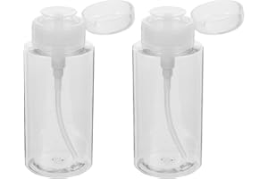 VALICLUD Flacon Pompe 300Ml Transparent Rechargeable pour Démaquillant Et Dissolvant Vernis À Ongles Distributeur Pratique pour Et Liquides Cosmétiques Idéal Maison Et Voyage