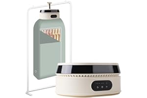 TEN-TATENT Portable Clothes Dryer, Compact Foldable Mini Dryer Machine, Portable Dryer For Apartment Home Travel RV Dorm, For Clothes, Underwear, Baby Clothes, Timer Function, LED UV, Hanger, Light Strip, Beige