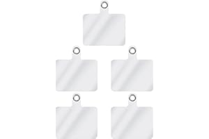 TBOC 5X Patchs de Remplacement Universel por Tour de Cou Telephone [Transparent] Accessoire de Bandouliere Cordon Telephone Portable Holder Porte Pochette Laniere Collier Corde Attache Chaine Sangle