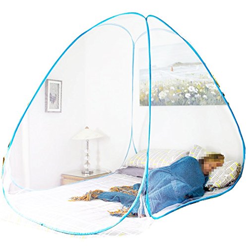 Moskitonetz, tragbarer, faltbarer Outdoor-Reise Camping Bett vollständig geschlossener freistehend Pop Up Netz Zelt von Churun - 3