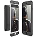 Produktbild CE-Link für iPhone 6 Plus/iPhone 6S Plus Hülle Hardcase 3 in 1 Ultra Dünn 360 Full Body Schutz Schutzhülle Anti-Kratzer Elegant Stoßfest Hart PC Skin Rückdeckel Glatte Rückseite Bumper Handyhülle -- Schwarz