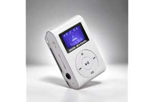 BONKZEBU Mini Lecteur de Musique MP3, Lecteur de Musique Portable, écran LCD, Support de Carte mémoire MP3, Lecteur de Musique numérique sans Perte, pour Les activités de Plein air, Les Sports