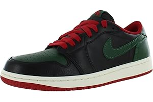 NIKE Jordan Women's 1 Retro Low OG Black/Gorge Green-Varsity Red (CZ0775 036)